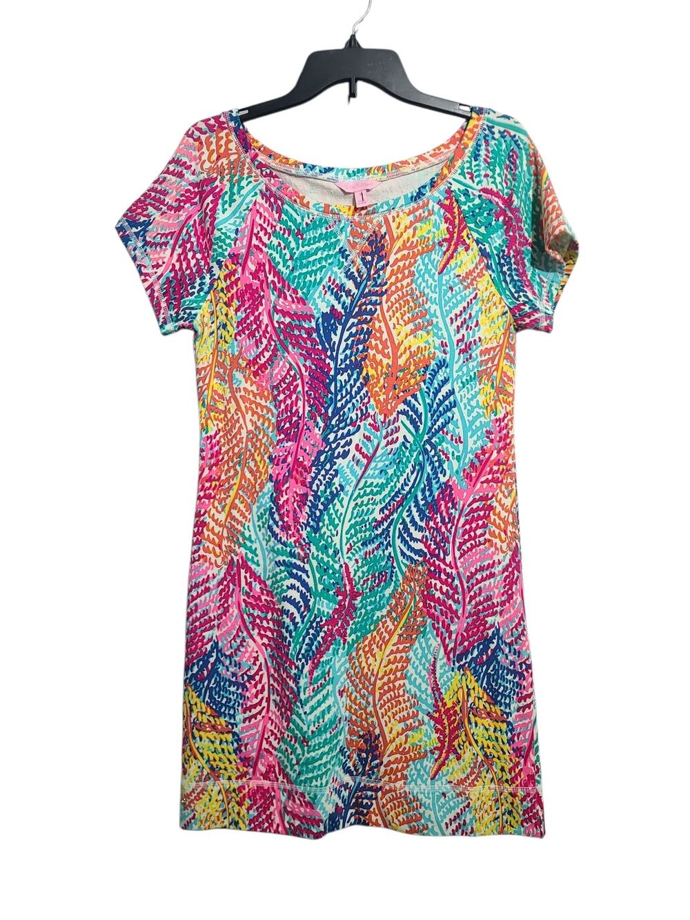 Lilly Pulitzer Electric Feel TAMMY French Terry Dress Multicolor Size S